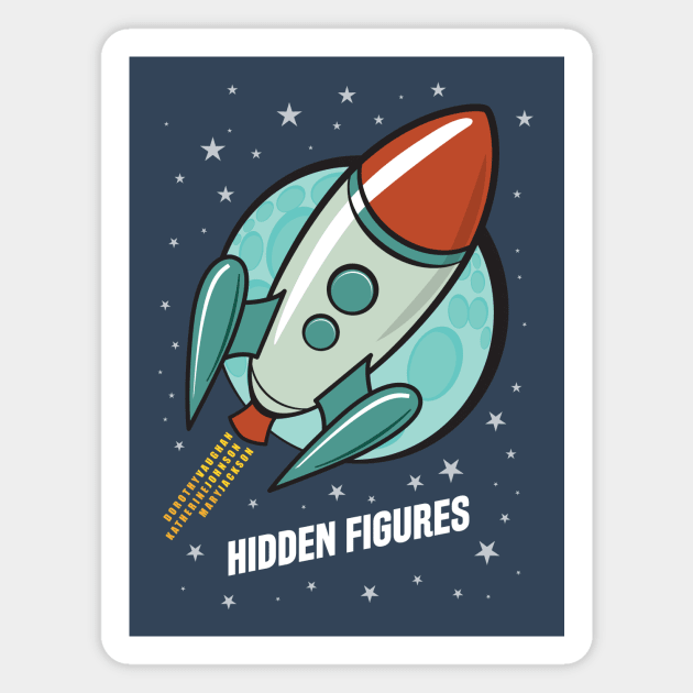 Hidden Figures - Alternative Movie Poster Magnet by MoviePosterBoy